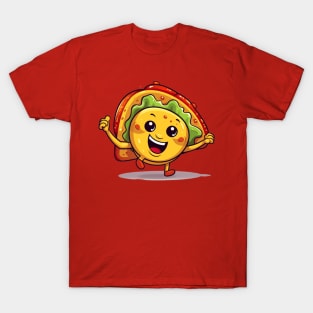 kawaii Taco cehees T-Shirt cute potatofood funny T-Shirt